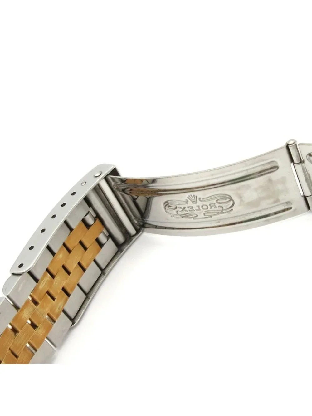 Rolex Watch Datejust 18k Yellow Gold SS Mosaic Dial Jubilee Bracelet Full Frame